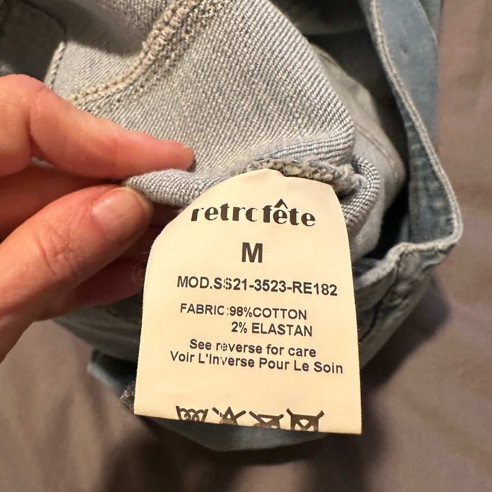 Retrofete Blue Denim Midi Dress - Picture 10 of 11